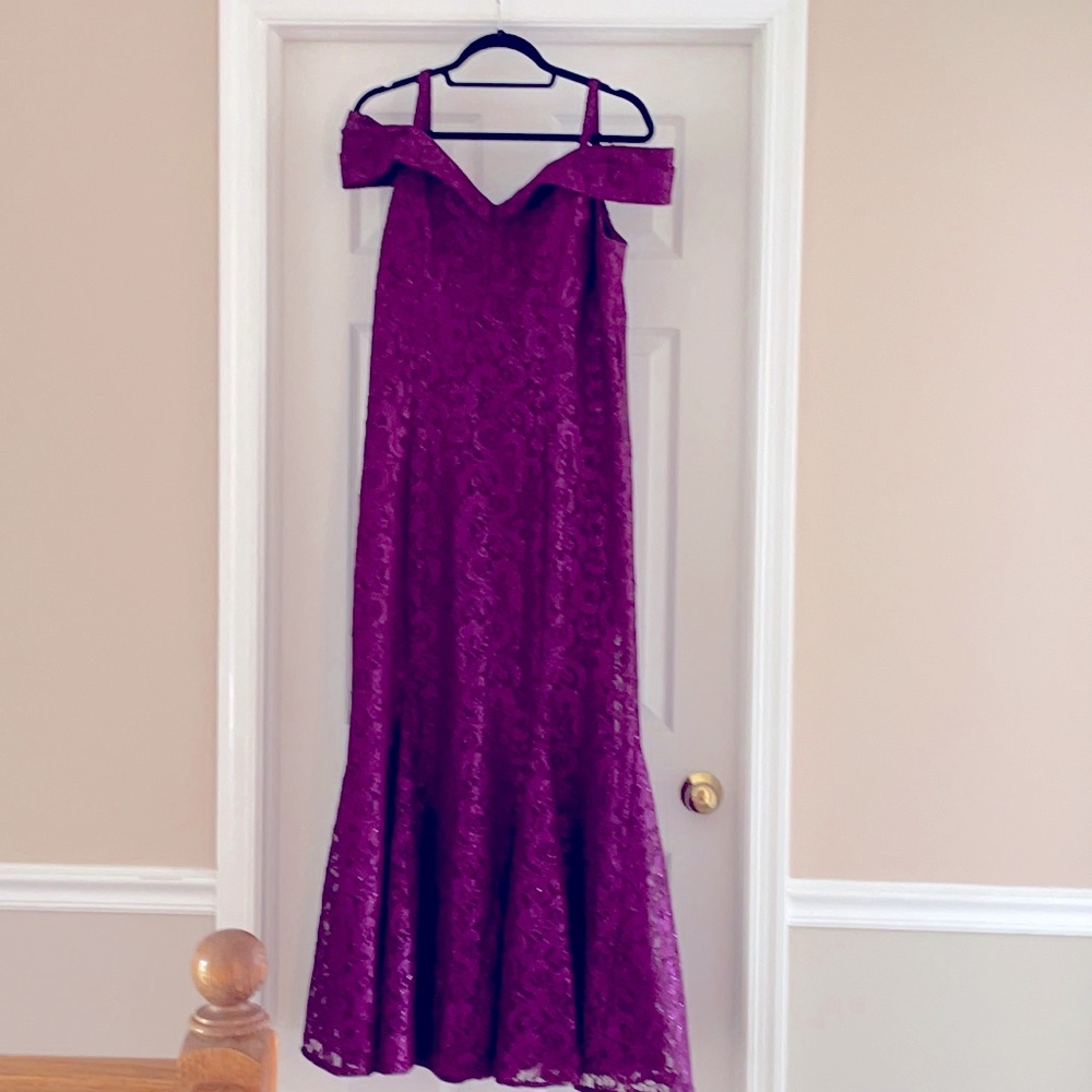 R&M Richards Mulberry Evening Gown
